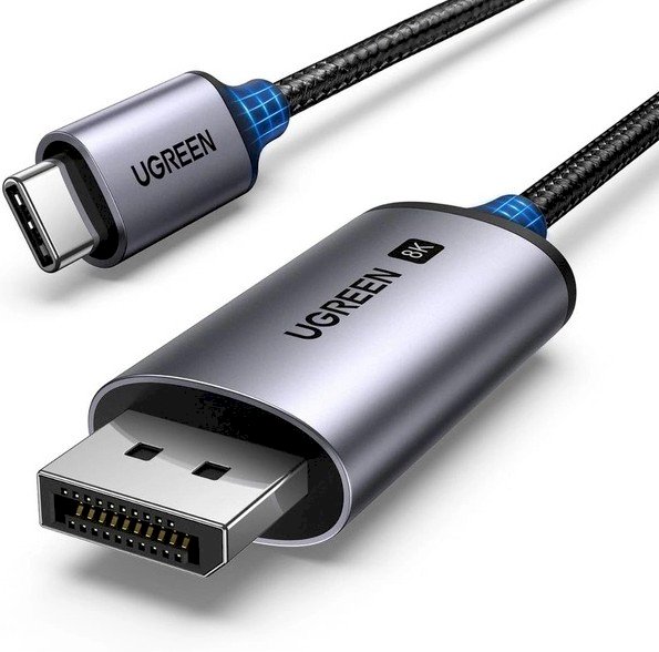 UGREEN CM556 Cable USB-C Male - DisplayPort Male 8K 60Hz 1m / Black
