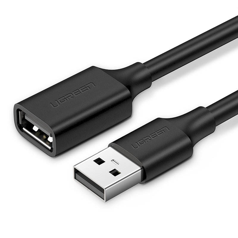 UGREEN US103 Cable extender USB AM - AF 1.5m black