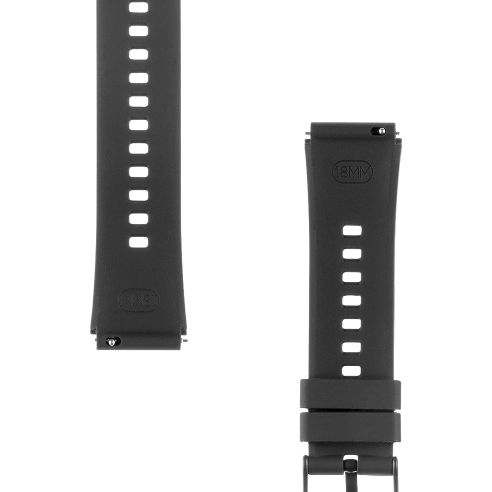 Tactical Quick Release Silicone Band 18mm / black