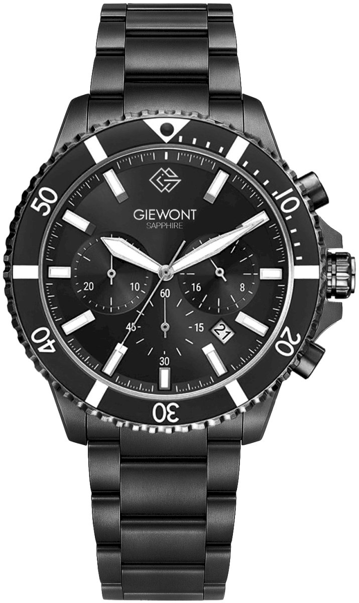 Giewont Men's Chronograph Watch Sapphire / black