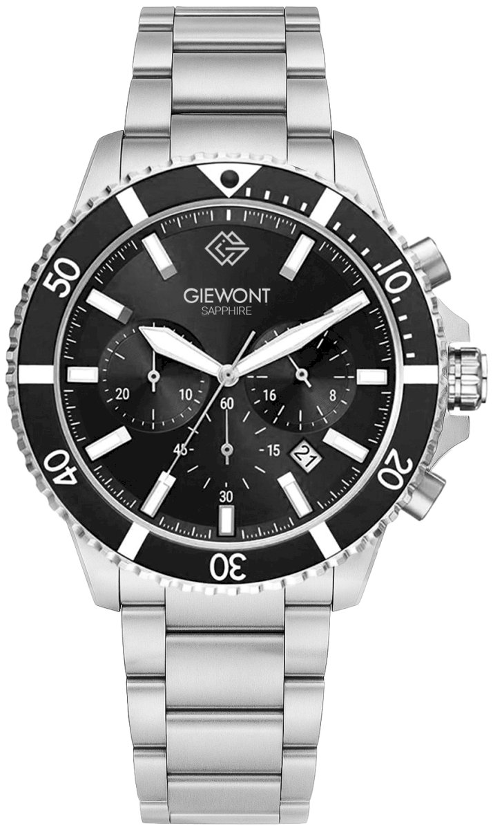 Giewont Chronograph Sapphire Men's Watch / silver