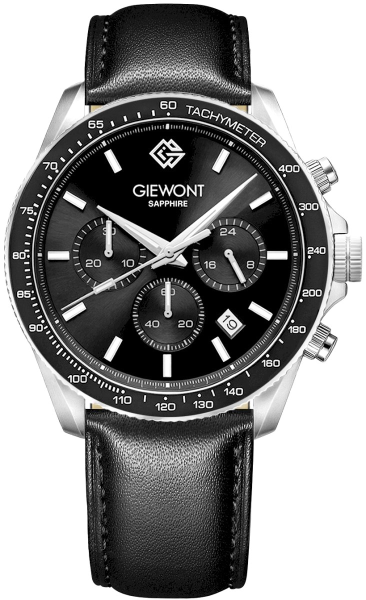 Giewont Men's Chronograph Watch Sapphire / black