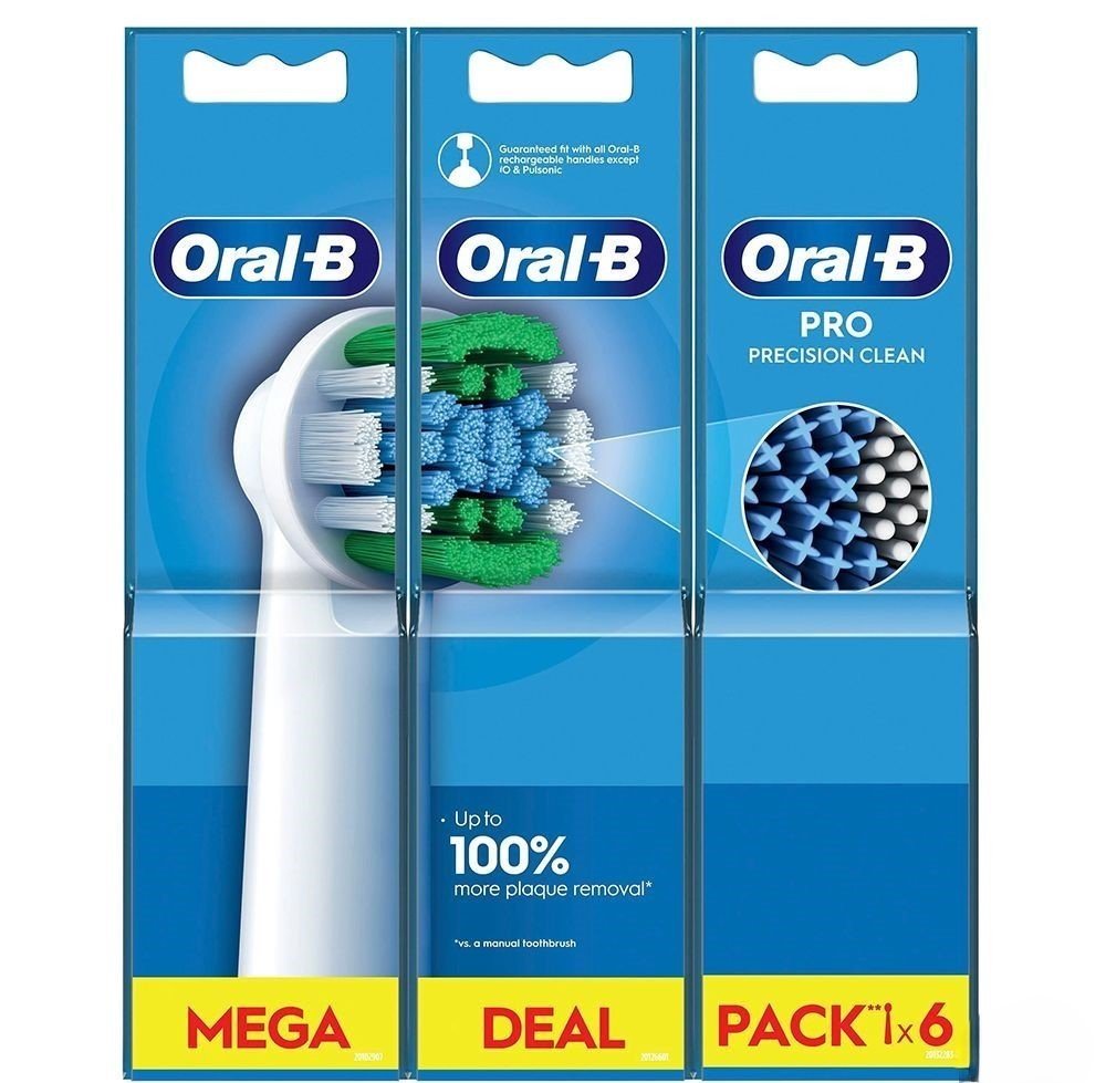 BRAUN PrecisionClean EB 20RX-6 toothbrush heads