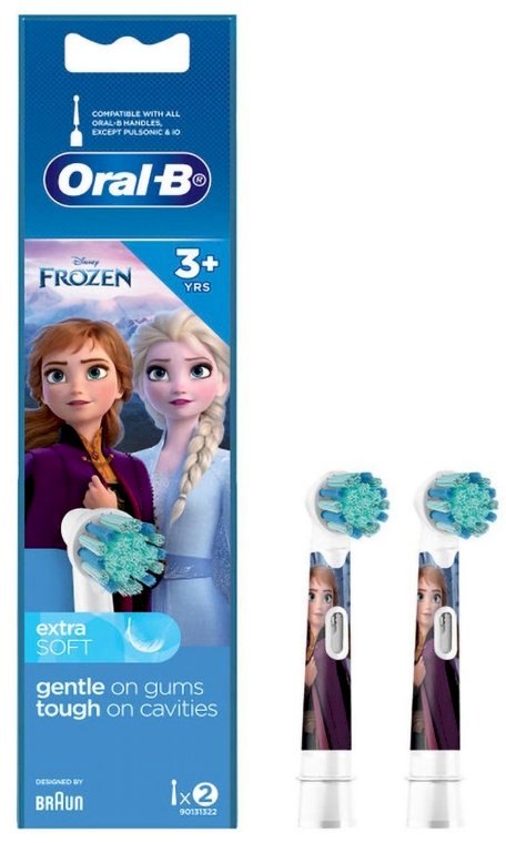BRAUN EB10-2 Frozen Electric Toothbrush Heads for Children, 2pcs