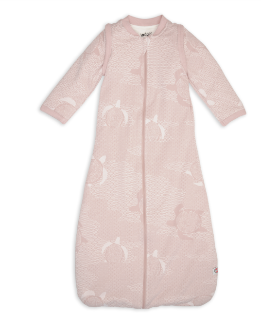 Lodger Hopper Matcha Turtle sleeping bag with removable sleeves 68/80 / Pink