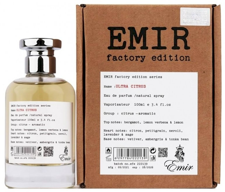 Emir Ultra Citrus Factory Edition Perfume EDP 100 ml