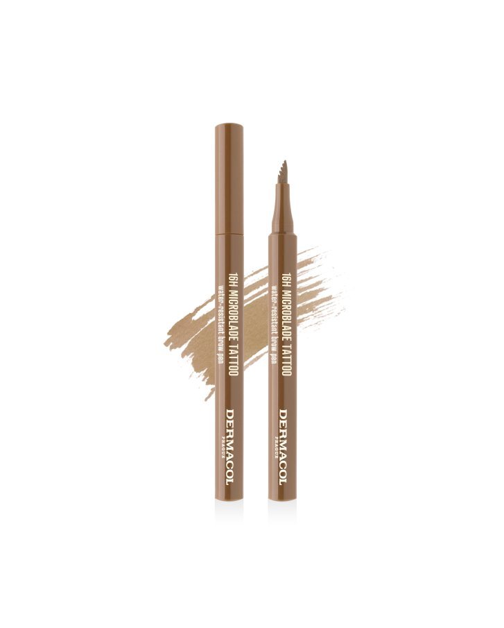 Dermacol 16H Microblade Tattoo Water-Resistant Brow Pen 02 1 ml