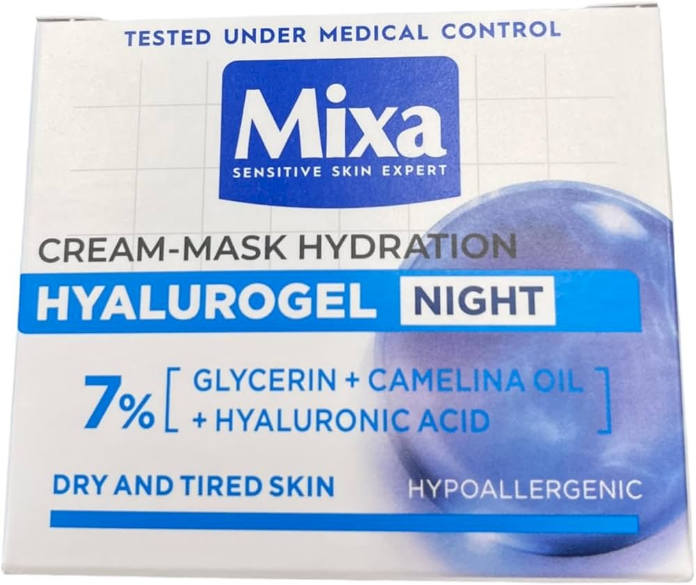 Mixa Hyalurogel Night Moisturizing Night Cream-Mask