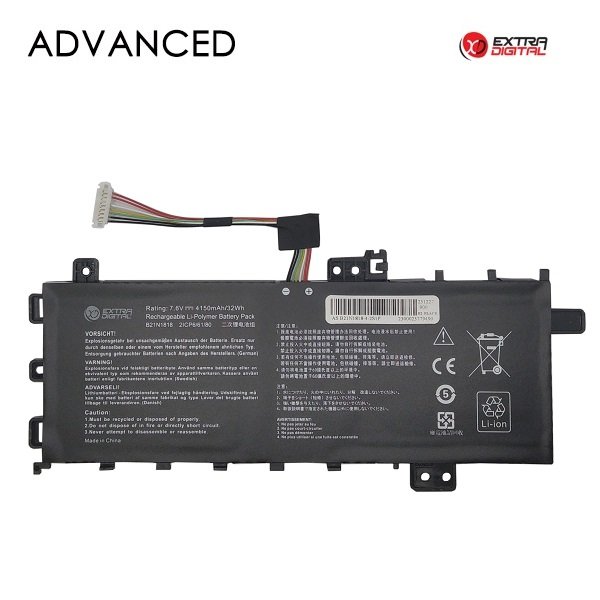 ExtraDigital B21N1818 Battery for Asus Laptop, 4150mAh