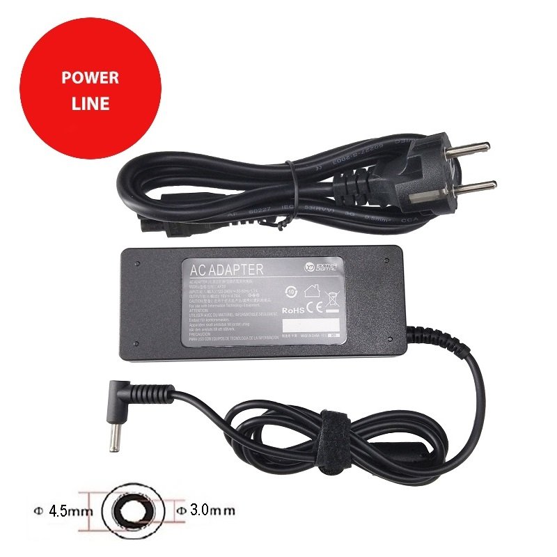ASUS Laptop Charger AS90F4530 for 19V / 4.74A / 90W