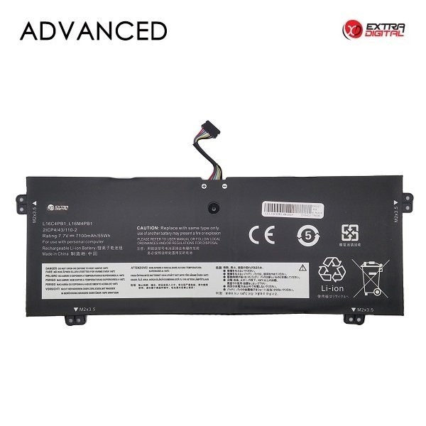 ExtraDigital L16C4PB1 Battery for Lenovo Laptop 7100mAh