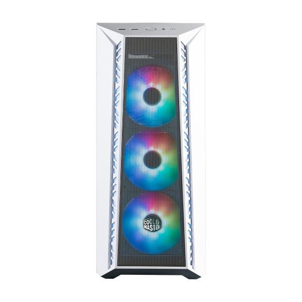 COOLER MASTER MasterBox 520 Mesh Midi Tower Computer Case, White