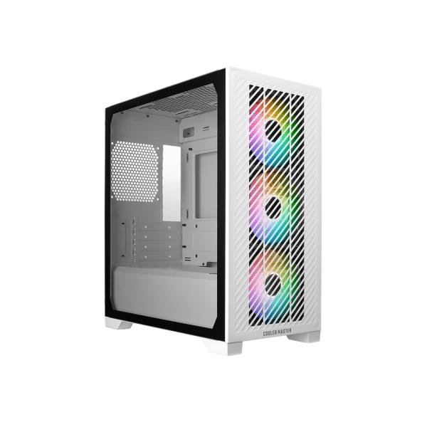 COOLER MASTER Elite 301 Computer Case White / ATX / USB 3.2 Gen 1 Type-C