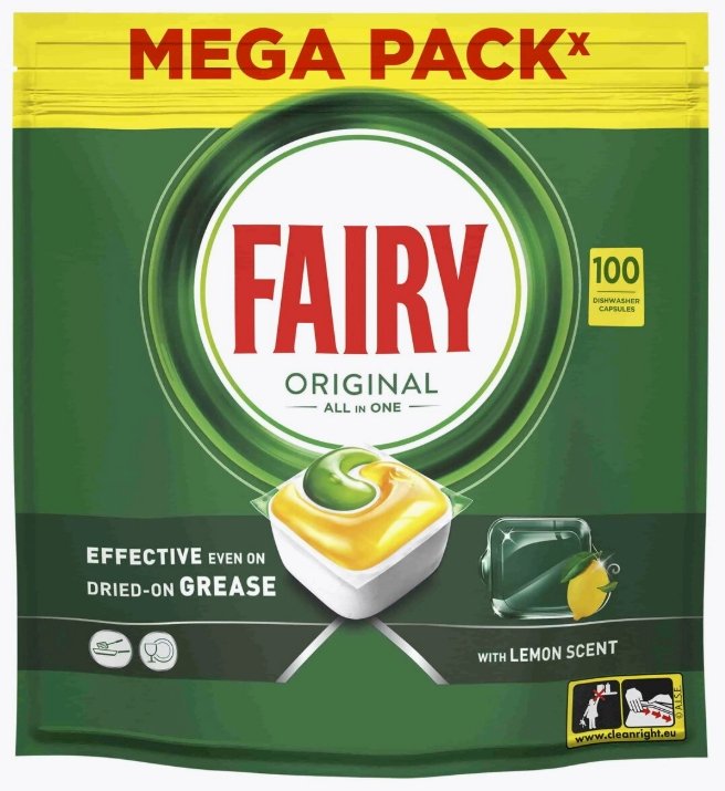 FAIRY Original Dishwashing Capsules 100 pack