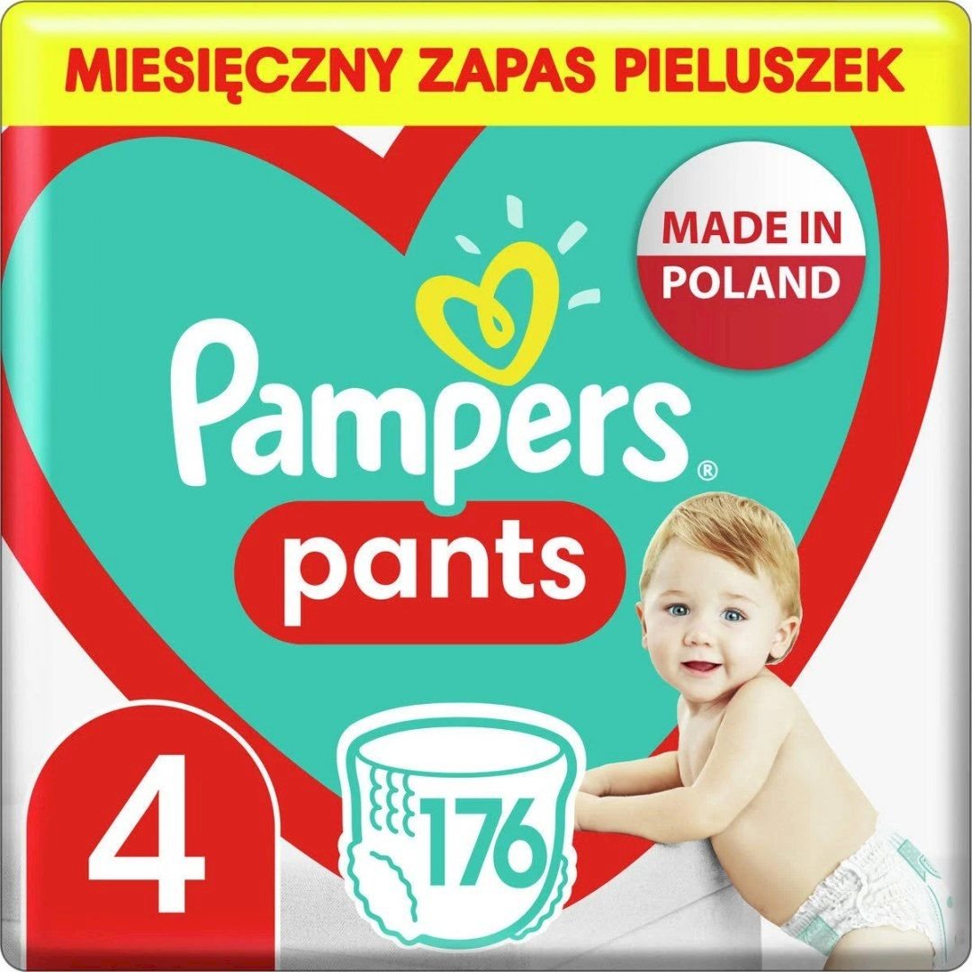 Pampers Pants Pull-Up Diapers Size 4 (9-15kg) 176 Count