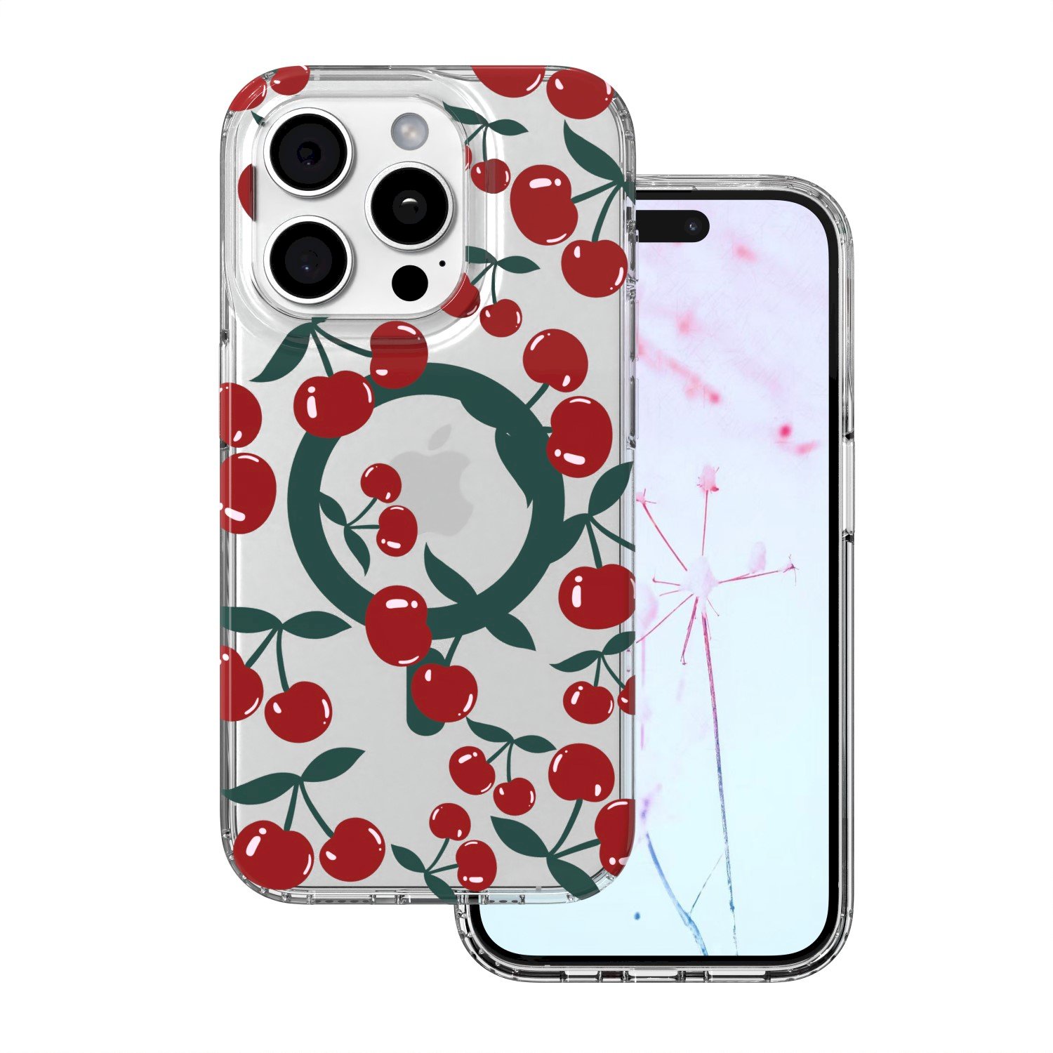 Mocco Cherry Mag Back Case for Apple iPhone 15 Pro