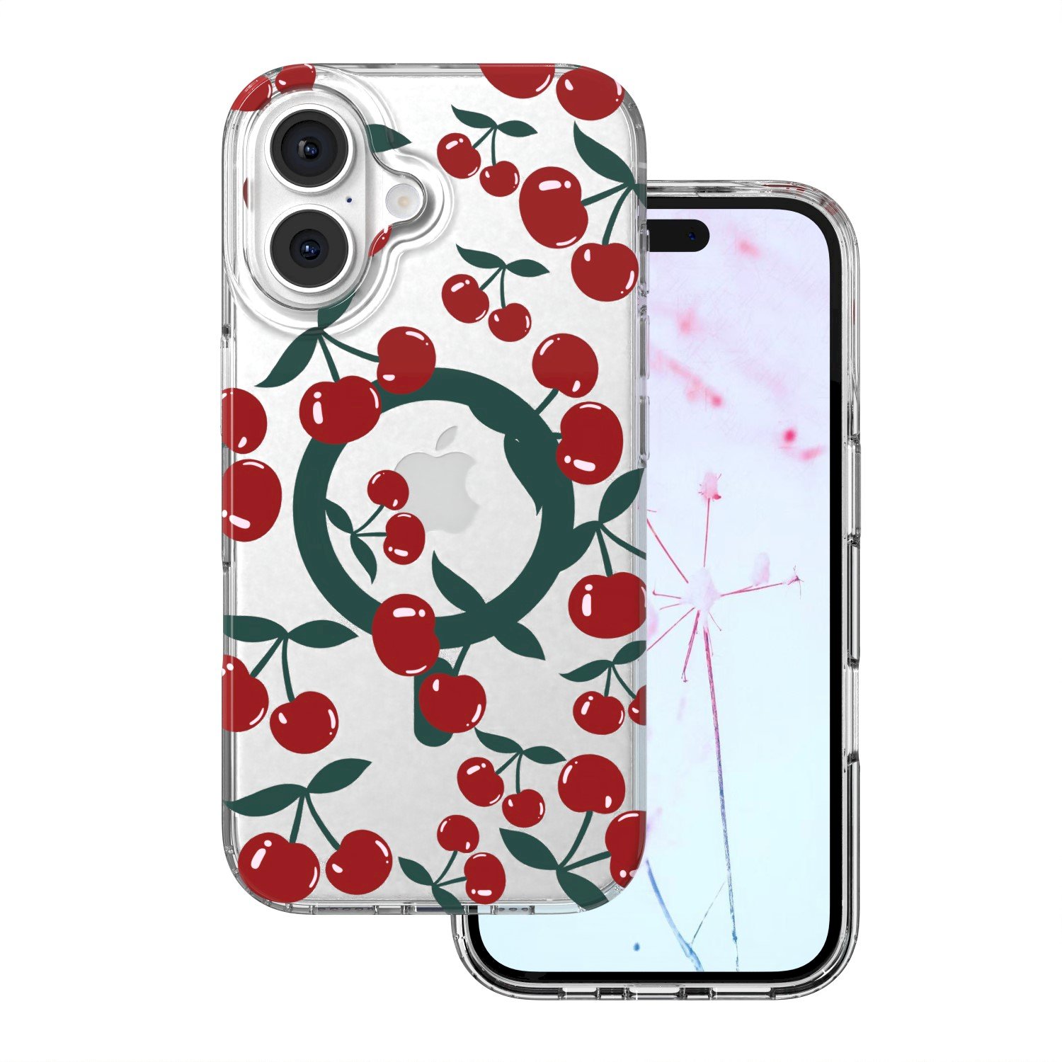 Mocco Cherry Mag Back Case for Apple iPhone 16