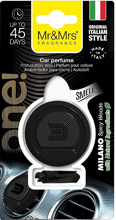 Mr AND Mrs Fragrance One! Car Perfume Milano Spicy Woods