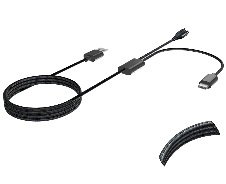 Tactical USB Charging 2-in-1 USB-C Cable