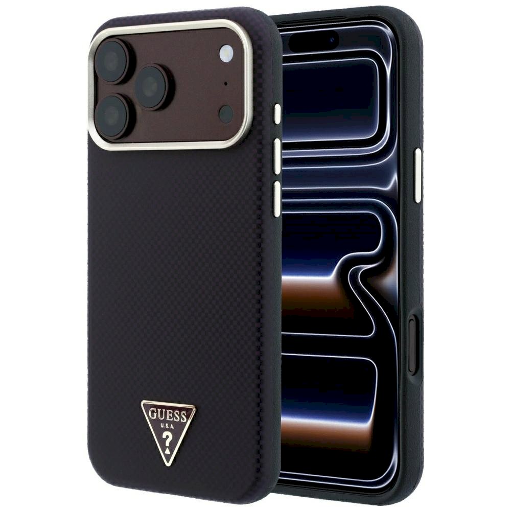 GUESS Case Kevlar Triangle Logo MagSafe