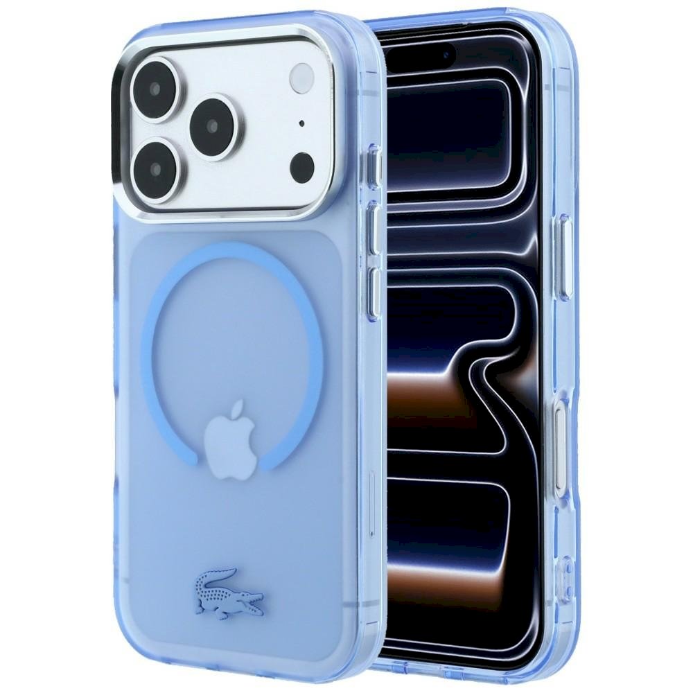 Lacoste IML Frosted MagSafe for iPhone 18 Pro Max / 17 Pro Max blue
