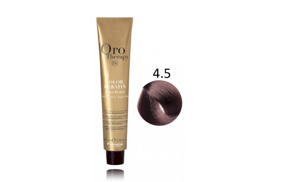 Fanola Oro Therapy Color Keratin Oro Puro Hair Dye 4.5 100 ml