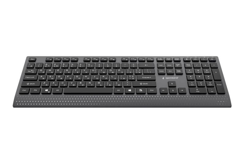 Gembird KB-MCH-06-CYRL Slim Multimedia Wired Keyboard