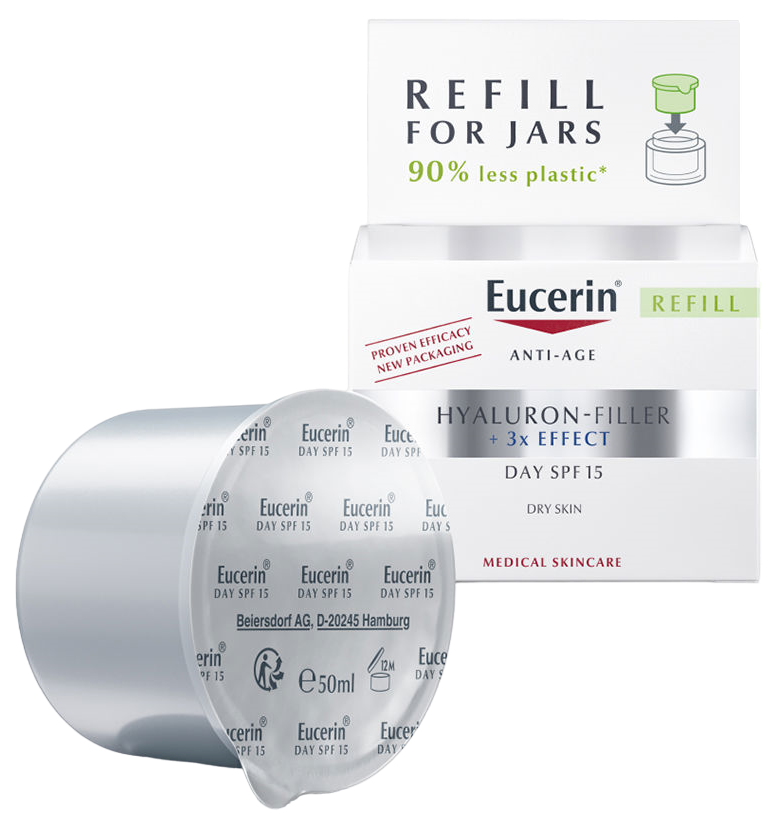 Eucerin Hyaluron-Filler + 3x Effect Day Care SPF15 Refill Day Cream 50 ml