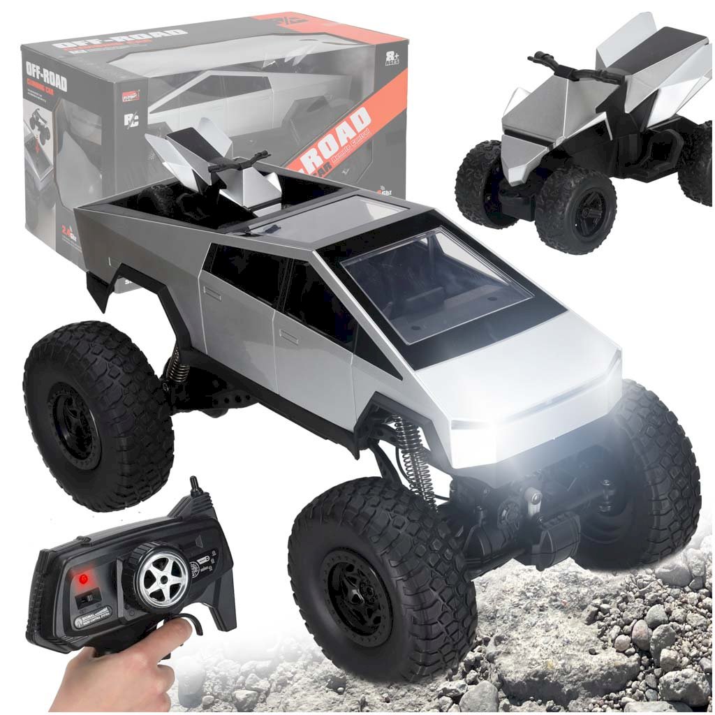 RoGer Remote-Controlled Truck, 1:8 Scale, Gray