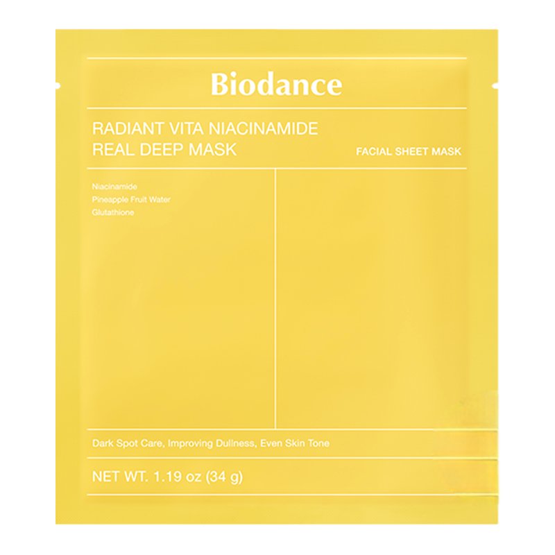 Biodance Radiant Vita Niacinamide Real Deep Mask Face Mask 34 g