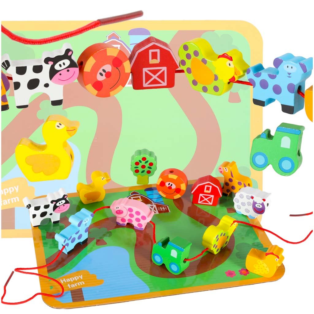 RoGer Educational Wooden Toy Set – Farm