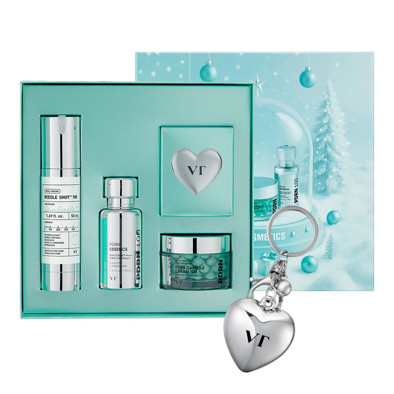 VT Cosmetics VT Shining Holiday Edition (Reedle Shot 100 50 ml / PDRN Essence 100 30 ml / PDRN Capsule Cream 100 50 ml)