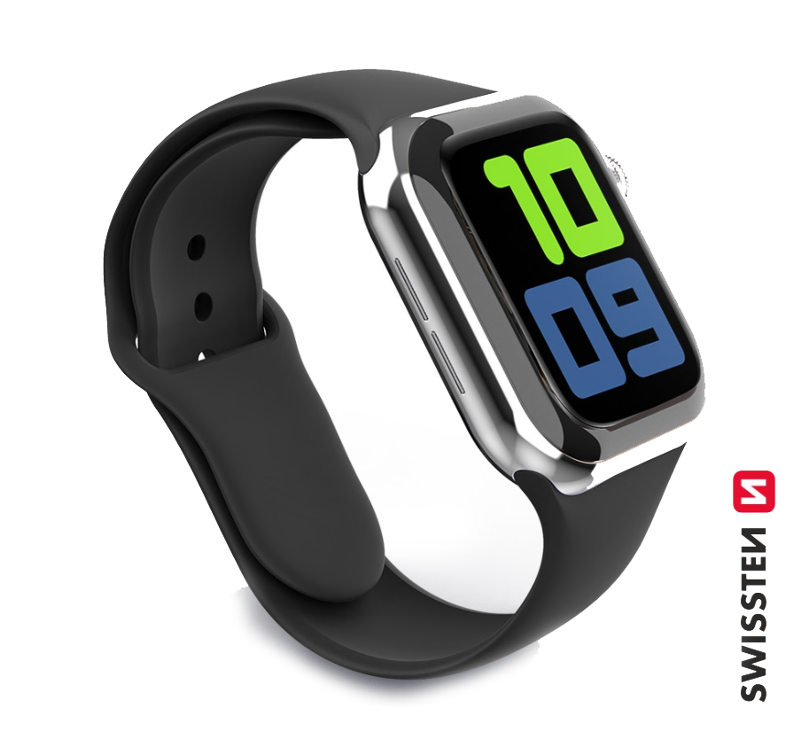 Swissten Silicone Band for Apple Watch 1/2/3/4/5/6/SE / 42 mm / 44 mm