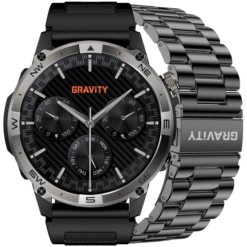 Gravity Smartwatch Strap + Bracelet GT46-1 / black