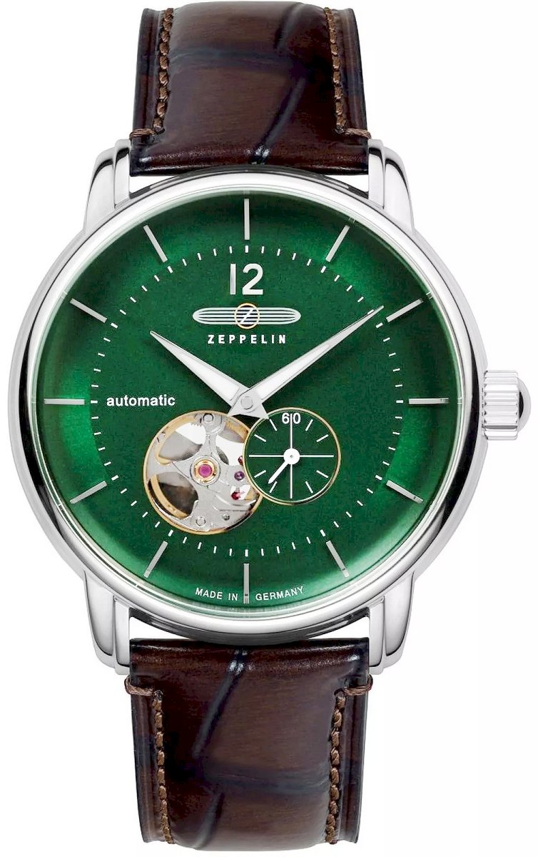 Zeppelin LZ120 Open Heart Automatic Men's Watch 8166-4 / silver