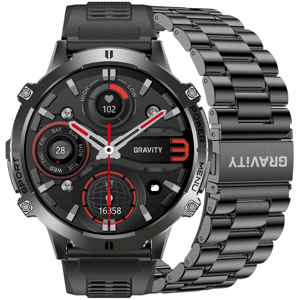 Gravity Smartwatch Strap + Bracelet GT42-1 / black