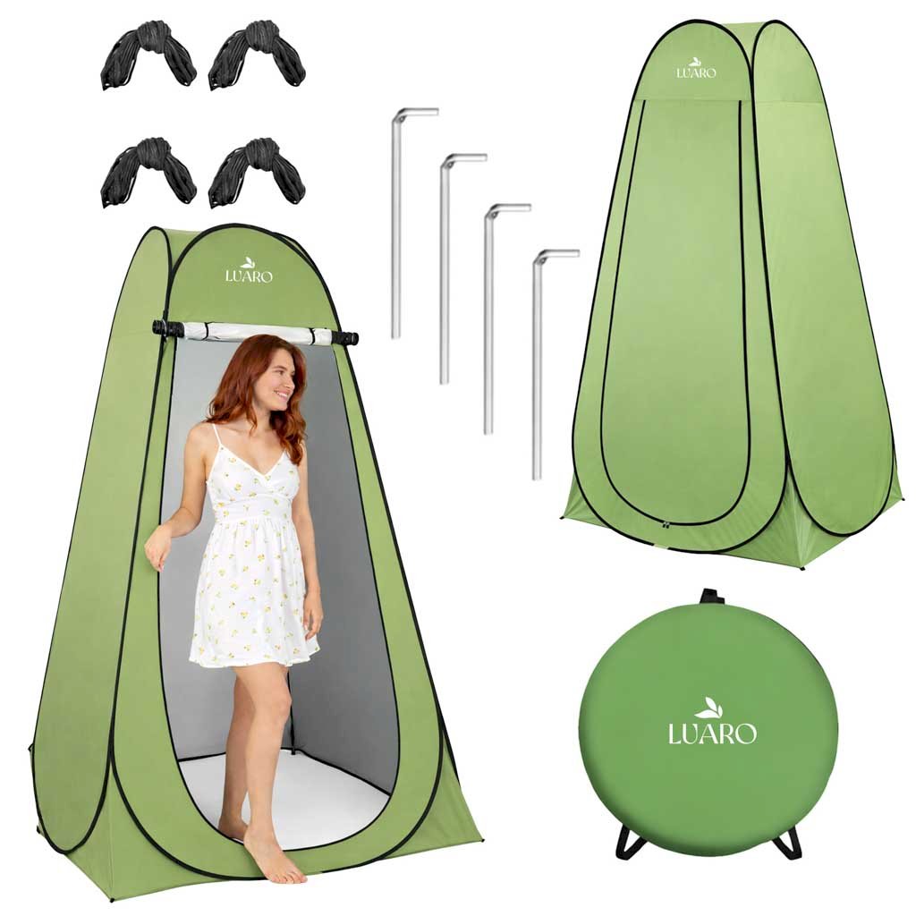 Clean Air Luaro Pop-Up Shower/Changing Tent, Green