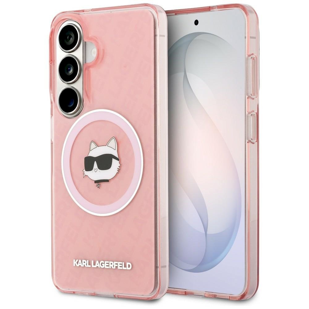 Karl Lagerfeld IML Repeated Choupette MagSafe Case for Samsung Galaxy S26 / pink