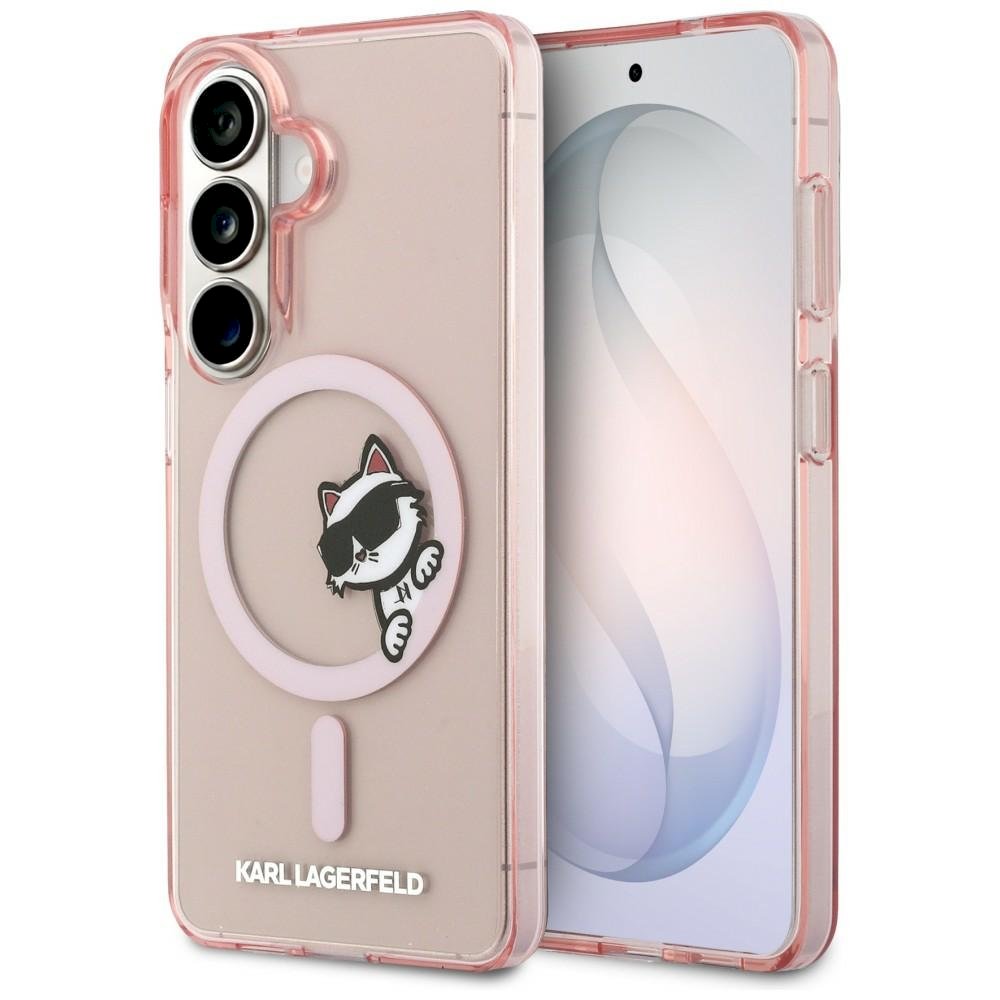 Karl Lagerfeld IML Peekaboo Choupette MagSafe Case for Samsung Galaxy S26 / pink
