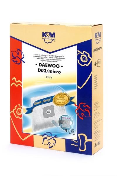 K AND M Vacuum cleaner bags DAEWOO (4 pack)