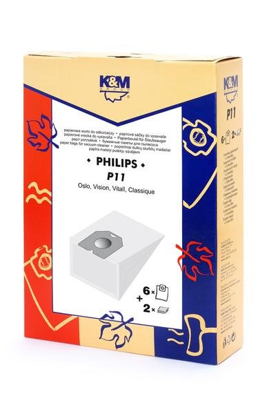 K AND M Vacuum cleaner bag PHILIPS Oslo (4pcs)