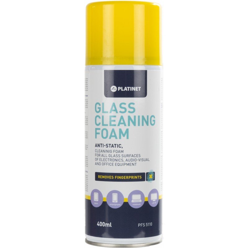 Platinet PFS5120 Cleaning Foam for Plastic/Metal Surfaces/Notebooks, 400 ml