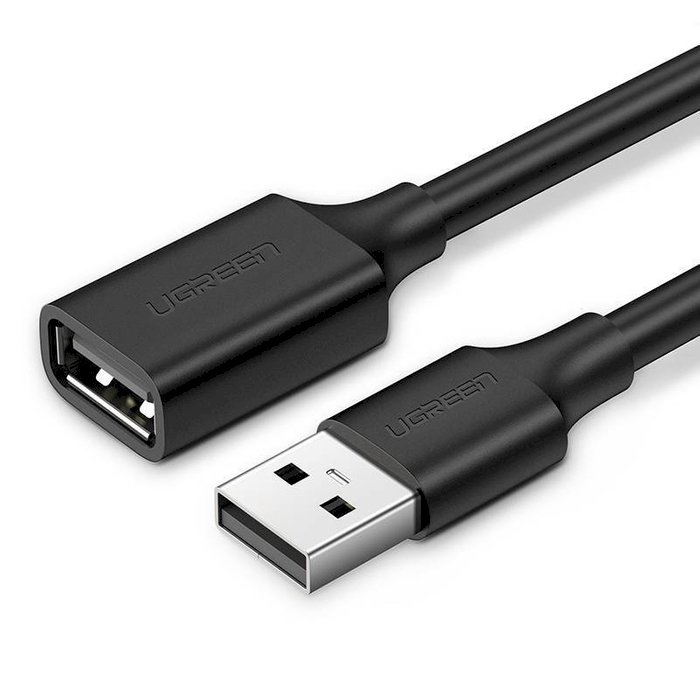UGREEN 10314 USB 2.0 A Male to Female Extension Cable 1 m 0.48 Gbit/s / black