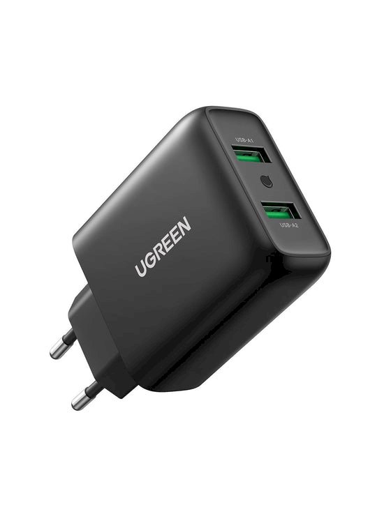 UGREEN 10216 Mobile Device Charger 36W QC3.0 Fast Charging / black