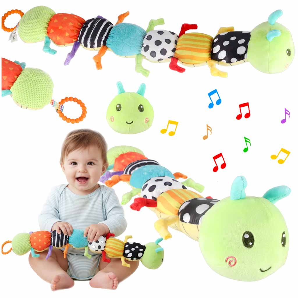 RoGer Interactive Sensory Plush Caterpillar Toy