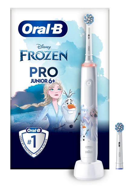 Oral-B PRO Junior Frozen Electric Toothbrush for Kids - White