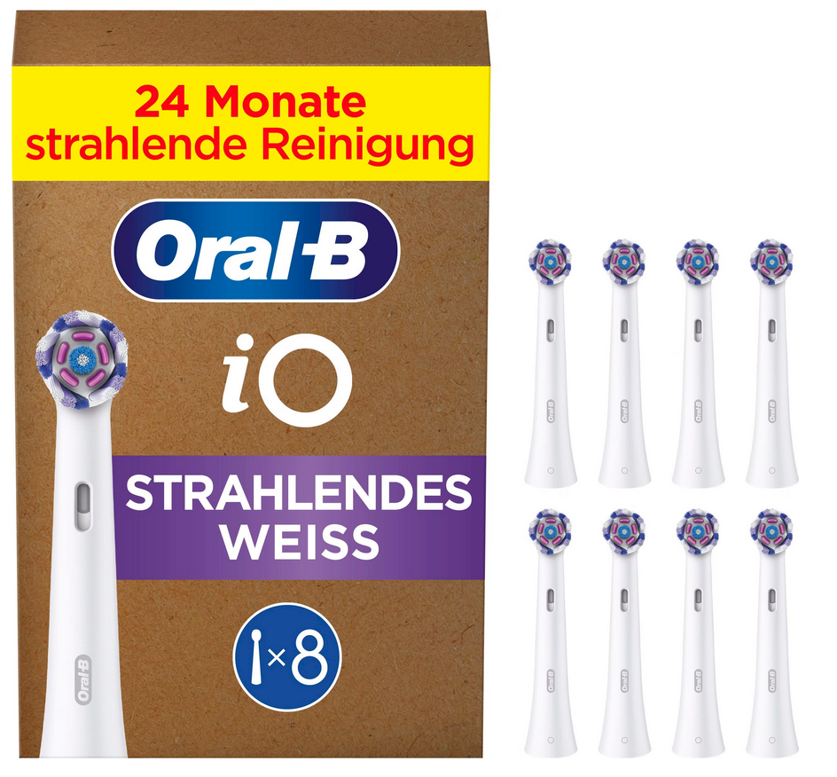 Oral-B radiant White 8er (white, for a brightening cleanse)