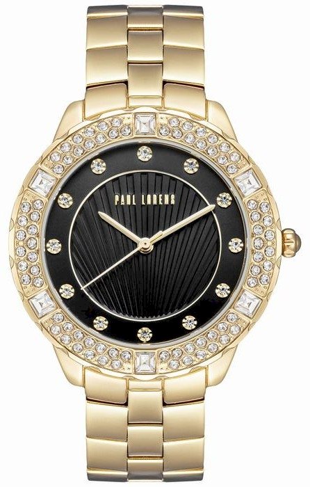 Paul Lorens Quartz Women’s Watch 38mm Gold Case Black Dial