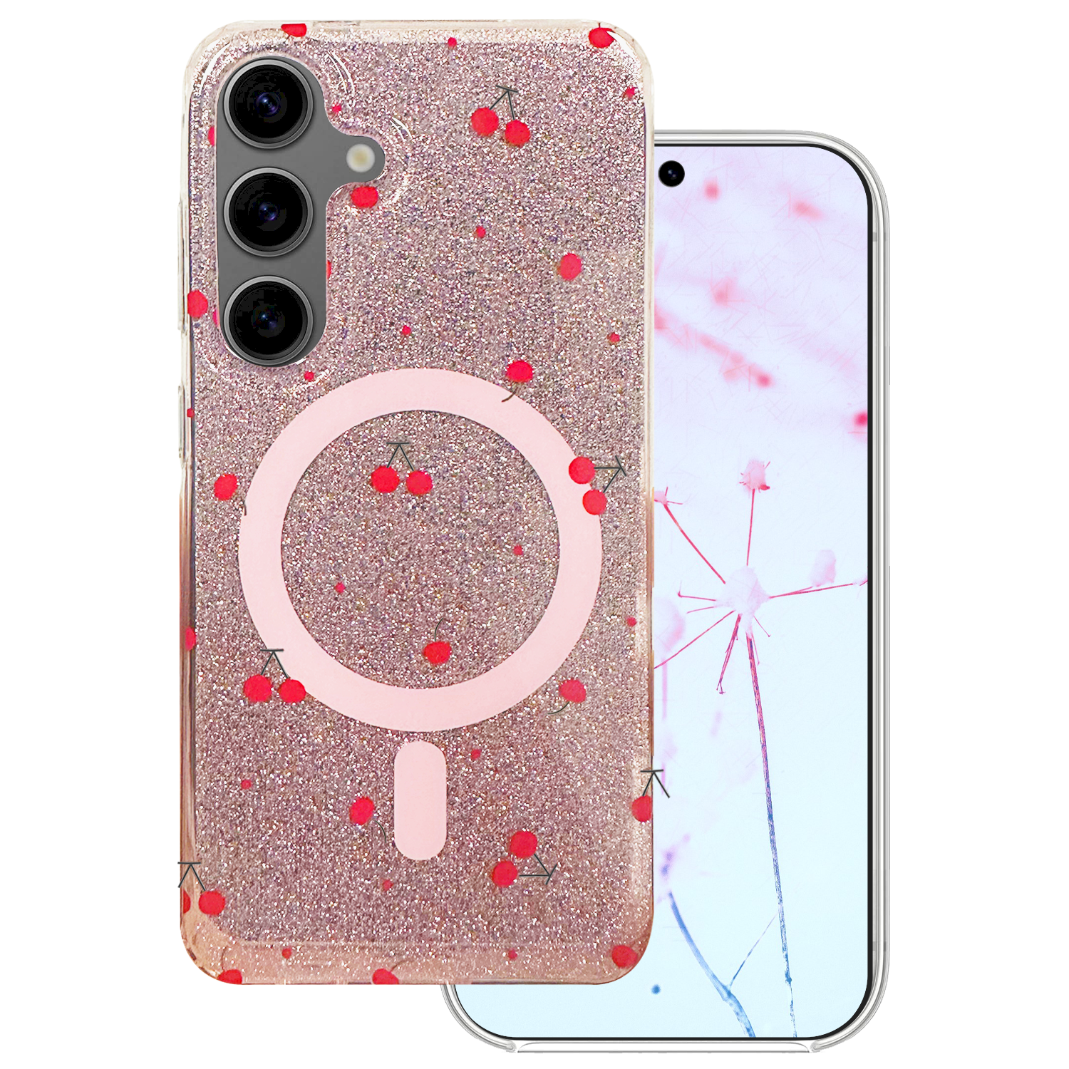 Mocco Cherry Mag Back Case for Samsung Galaxy S24 / S25