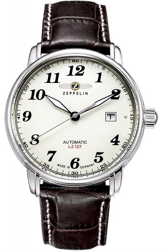 Zeppelin LZ127 Graf Automatic 7656-5 Men’s Watch 40mm Beige Dial